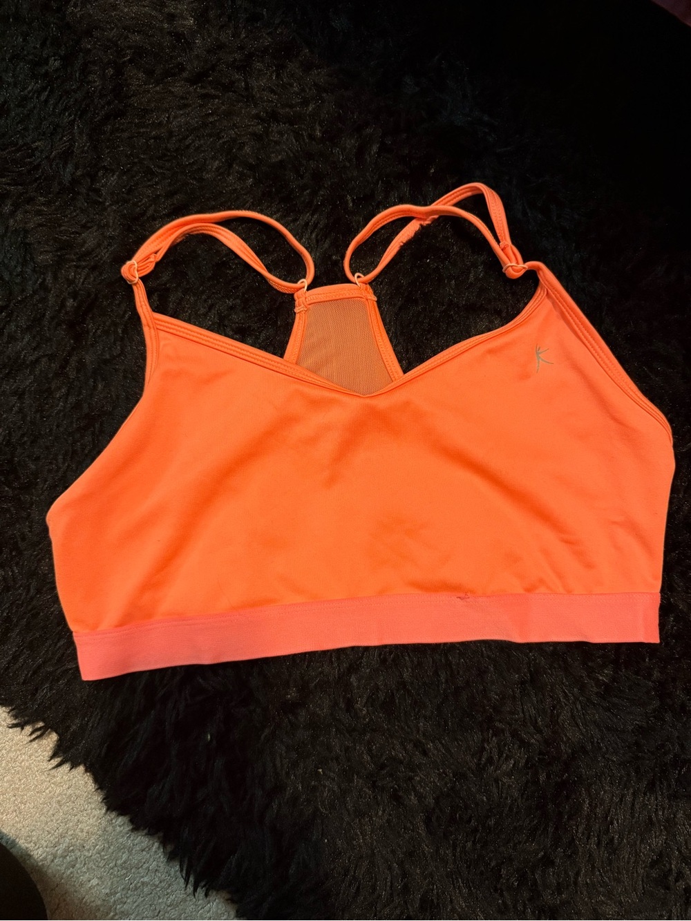 Danskin Orange Racerback Sports Bralette